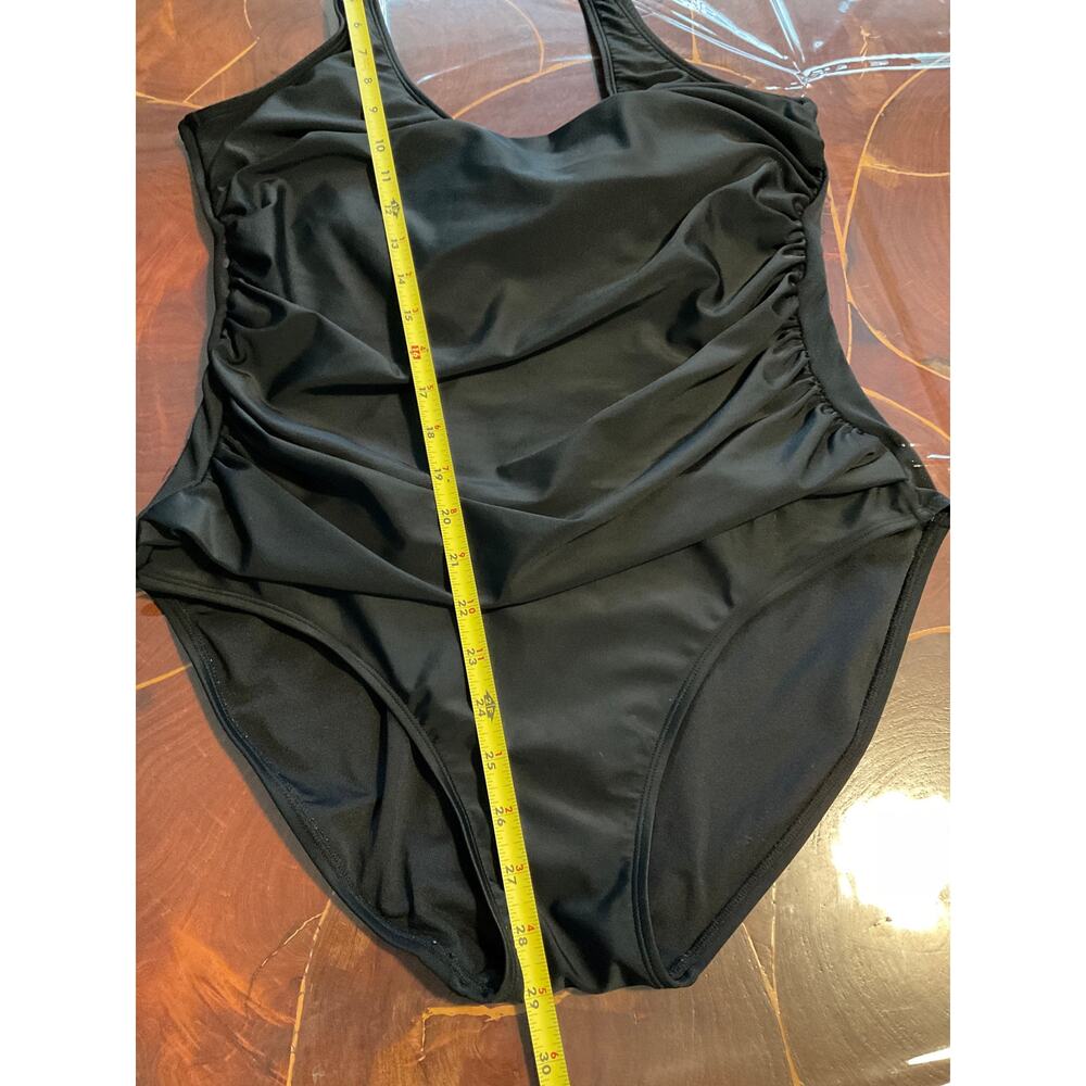 DKNY One Piece Black Swim Suit SZ 16 - Picture 9 of 9